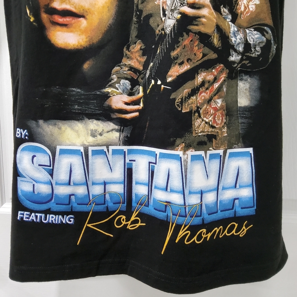 Carlos Santana & Rob Thomas SMOOTH Supernatural Album Short Sleeve TShirt Size S - Picture 6 of 10